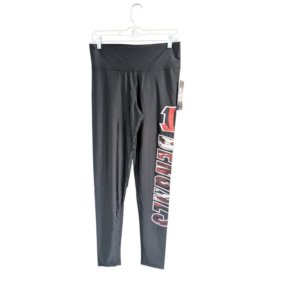 Zubaz NFL Apparel Women's Large Cincinnati Bengals‎ Spellout Leggings NWT